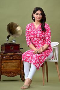 Kurti Largo de Alta Calidad, Estilo Pakistaní Indio, Diseño Bordado Elegante, Túnica Larga para Mujer para Uso Diario - Product Image 4