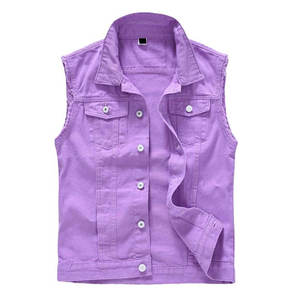 Prix de gros Nouvelle arrivée Gilet en jean d'hiver respirant pour homme Vêtement d'extérieur décontracté Logo et design personnalisés Haute qualité - Product Image 1