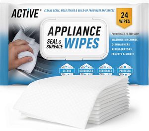 ACTIVE Home Appliance <b>Surface</b> <b>Cleaner</b> Wipes 24 Large Heavy Duty Cleaning Wipes for Kitchen & Laundry Appliances - Product Image 1