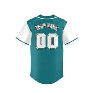 เสื้อเบสบอลของผู้ชายเสื้อเจอร์ซีย์พิมพ์ลายสีทึบ - Product Image 3