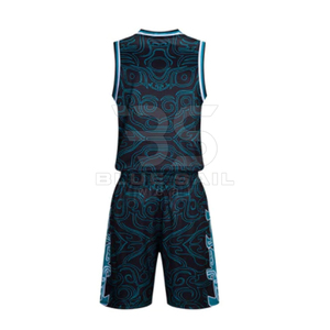 Uniformes de baloncesto de diseño personalizado tela transpirable unisex con logotipo de equipo y número de jugador uniforme de baloncesto profesional - Product Image 2