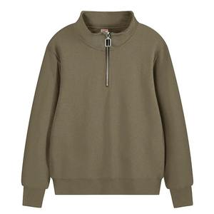 <b>Women's</b> 1/4-<b>Zip</b> Pullover Sweatshirt Sherpa Material 100% Polyester 1/4 <b>Zip</b> Pullover Custom <b>Woman's</b> Sherpa <b>Zip</b> <b>up</b> Pullover - Product Image 2