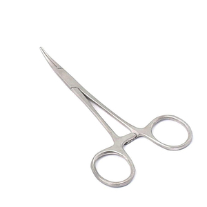 Juego de instrumentos quirúrgicos Halsted de acero inoxidable alemán con acabado mate, clase I, pinzas mosquiteras curvas para cirugía general, venta al por mayor - Product Image 1