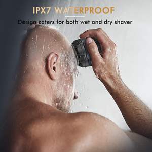 Rasoir électrique rotatif étanche à charge rapide pour hommes chauves, avec lames de rechange pour le visage, IPX7, idéal pour les camping-cars - Product Image 1