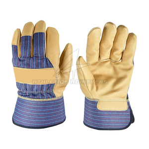 Venta al por mayor de guantes de trabajo de cuero transpirables personalizables de uso diario con compatibilidad de pantalla táctil protectora de dedo - Product Image 1