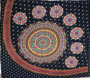 Tela de algodón con estampado de Mandala Multicolor Premium para hombres y mujeres, vestidos de moda étnica, Fundas de cojín Kurtas y lino de mesa - Product Image 3