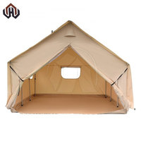 Tenda Safari Pesta Piknik Kustom Lapisan Ganda Kanvas Tahan Air Tenda Safari Luar Ruangan