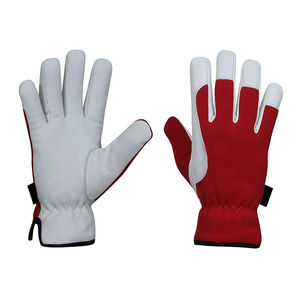 Gants d'assemblage de plongée arrière en cuir de mouton et coton de qualité supérieure Gants de travail de sécurité industrielle en cuir pour la protection des mains - Product Image 4