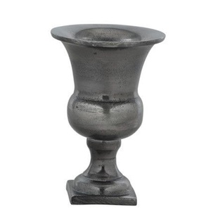 Maceta de urnas para interiores y exteriores para decoración de jardín, florero de Metal, juego antiguo negro de 2 centros de mesa de boda, jarrón de urnas - Product Image 6