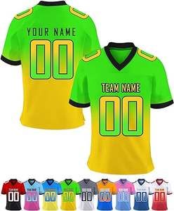 เสื้อเจอร์ซีย์อเมริกันฟุตบอลระเหิดกำหนดชื่อทีมจำนวนโลโก้-ชุดกีฬาแห้งเร็ว - Product Image 4