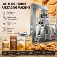 Machine d'emballage de biscuits en sachets préformés, peseuse multi-têtes haute précision, machine d'emballage de biscuits et de snacks