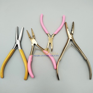 Extensión de cabello Boca plana 7 "Alicates de ajuste Herramienta de extensión de cabello profesional - Product Image 4