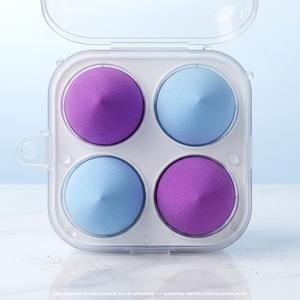 Kit de 4 Esponjas de Maquillaje Generica con Estuche Transparente, Incluye Aplicación Perfecta, Acabado Profesional, Lavables, Premium - Product Image 3
