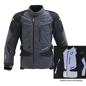 Giacca da Moto Macna Equador Night Eye per Uomo - Impermeabile, Antivento, Traspirante, Tuta da Corsa XL - Product Image 1