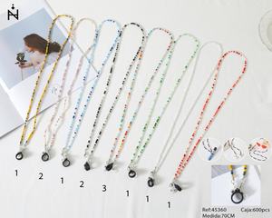 Cadena para Gafas Angelina Trendy, Colorida y Trenzada con Metal, Correa Antipérdida para Gafas de Sol y Lectura, 70cm - Product Image 4