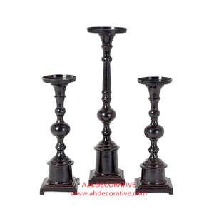 Portavelas de luz en T de Metal con diseño de hoja con mesa de Color dorado votivo de vidrio y portavelas hecho a mano decorado con Navidad - Product Image 5