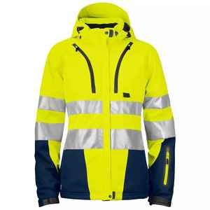 Venta al por mayor ropa de trabajo de seguridad resistente al agua traje de trabajadores de la construcción chaqueta transpirable personalizada reflectante de seguridad de alta visibilidad - Product Image 5