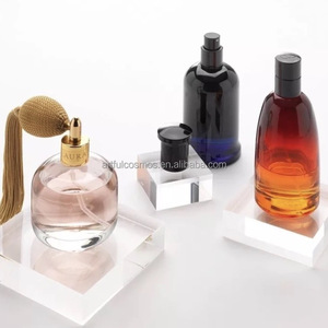 Anillo de acrílico sólido transparente pulido redondo cuadrado personalizado joyería cosmética y artículo decorativo soporte de bloque de cubo de exhibición - Product Image 5