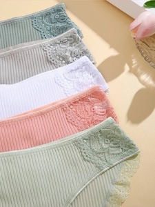 Culotte élégante 100% coton de qualité supérieure nouvelle culotte respirante en gros culotte pour femmes à séchage rapide personnalisée - Product Image 3