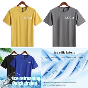 Vente en gros T-shirt à séchage rapide imprimé sur mesure en polyester extensible léger blanc pour sublimation - Product Image 1