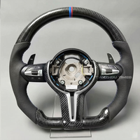 Volant en fibre de carbone véritable avec chauffage et vibrations, qualité OEM pour BMW X1 X2 X3 X4 X5 X6 F46 F30 F31 F34 F35 F32 F33 F36
