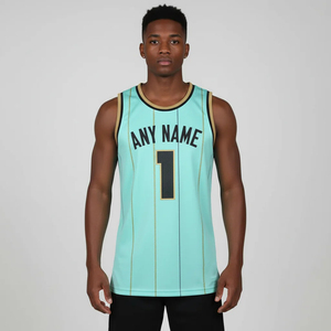 Maillot de basketball américain imprimé et cousu, respirant, grande taille, haute qualité, personnalisable avec nom d'équipe, uniforme de basketball classique 2026 - Product Image 1
