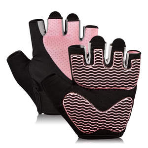 Unisex verano medio dedo Fitness guantes gimnasio levantamiento de pesas ciclismo fino transpirable cuero neopreno antideslizante para hombres/mujeres - Product Image 1