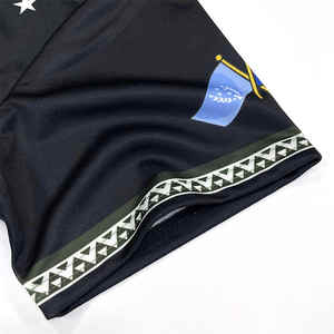 Camiseta de béisbol negra barata tendencia personalizada con sublimación de números diseño en relieve camiseta de béisbol - Product Image 6