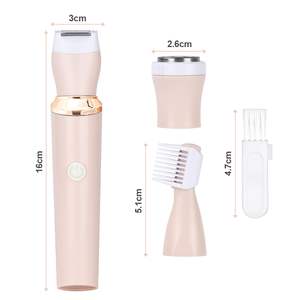 Depiladora Eléctrica 3 en 1 para Mujer, Depiladora USB sin Dolor para Bikini, Axilas, Piernas, Brazos y Rostro con Triple Cuchilla - Product Image 3
