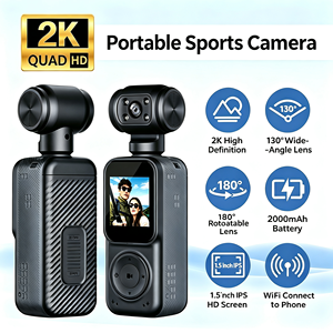 IFA03 Q5 2K กล้องแอคชั่นแคมเมราแบบพกพา 8X ซูม เลนส์หมุนได้ WiFi กล้องมองกลางคืนสำหรับกีฬาและการเดินทาง - Product Image 2