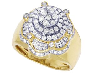 คอลเลคชั่นใหม่แหวนเพชรทรงกลม VVS Moissanite รูปดอกไม้สไตล์ฮิปฮอปทำจาก S925สีเงินสเตอร์ลิงออกแบบได้ตามต้องการ - Product Image 3