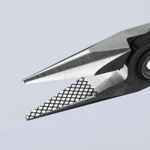 Pince de serrage de précision Knipex pour électronique, poignée multi-composants avec mors demi-ronds, tête polie - Product Image 2