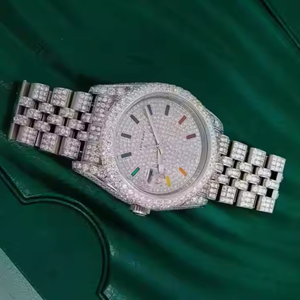 41mm moissanite diamante helado hiphop Bling busto abajo reloj precio al por mayor exportador proveedor superventas joyería Hip Hop - Product Image 1