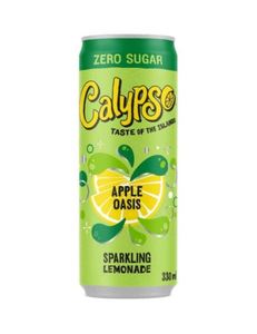Limonada Calypso Zero Sugar Sparkling Sabor Manzana Oasis, Directo de Fábrica, 24 Latas de 330ml, Ideal para Inventario a Largo Plazo - Product Image 3