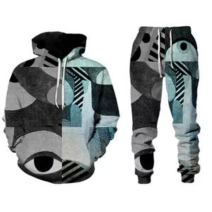 Survêtement Jogging costumes pour hommes survêtements Sport Wear Sets Training Wear Zip up Hoodies Sweatshirts Fleece 100% high cotton - Product Image 6