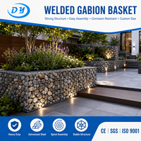 Murs en gabions de fil d'acier galvanisé Ding Yang 1mx0.30x14m – Revêtements muraux résidentiels fins en gabions / Paniers gabions / Paniers de pierres en gabions