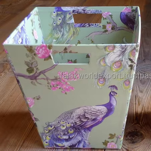 Mới bằng gỗ MDF trừu tượng in tráng men Thùng rác thiết kế độc đáo với phù hợp với mô hộp từ falak thế giới xuất khẩu - Product Image 1