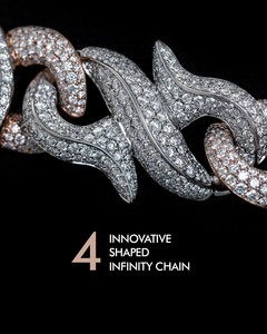 สร้อยคอแบบโซ่ไขว้สไตล์ฮิปฮอป ประดับเพชรโมอิสซาไนต์ 18 มม. เกรด VVS เงินแท้ 925 ชุบแบบ Iced  งานสั่งทำพิเศษ - Product Image 4