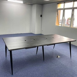 HBCO010 Minimalist <b>Office</b> Furniture 120x240cm Minimalist Oval Conference <b>Table</b> with CONE System Steel Legs Assembly Required - Product Image 5