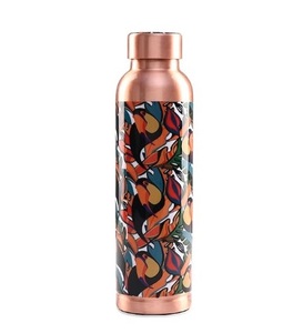 Botellas de agua de cobre reutilizables | Elección de estilo de vida saludable | Diseños personalizados | Botellas de agua modernas de entrega rápida - Product Image 1