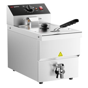 Friteuse électrique de comptoir professionnelle - 8 litres - 3,25 kW - Manuelle - avec robinet de vidange - Product Image 3