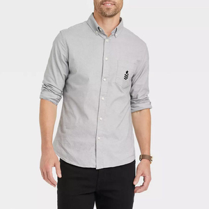 Nouveauté Chemise décontractée à manches longues 100% coton légère avec le dernier style à la mode pour l'extérieur - Product Image 1