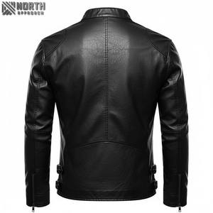 Chaqueta de Motociclista de Cuero Genuino con Camuflaje Personalizable para Hombre, con Puños con Cremallera, Protección de Hombros Reforzada, Resistente al Viento - Product Image 2