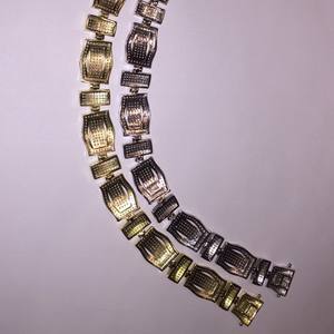 VVS1 Moissanite Tennis Charm Bracelet 925 Sterling <b>Silver</b> Gold Plated IGI Certified Gift Jewelry <b>for</b> Women <b>Men</b> Unisex - Product Image 5