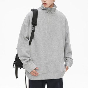 Hombres Mujeres Media cremallera para POLO Top Casual Medio cuello alto Cremallera Pullover Sudadera Sudaderas con capucha de moda - Product Image 5