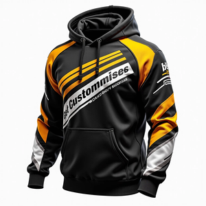 Sudadera con Capucha para Hombre, Estilo Holgado, Forro Polar de Invierno, Duradera, Ecológica, 350g, con Cremallera, Transpirable, Personalizable, Sublimada, de Poliéster y Algodón - Product Image 6