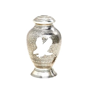 Urnas de cremación de latón con diseño volador de Paloma Urnas funerarias impresas Recuerdo Urna de cenizas funerarias de metal - Product Image 6