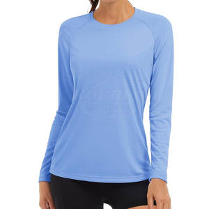 Camisa de compresión de secado rápido Rash Guard de manga larga para mujer - Product Image 1