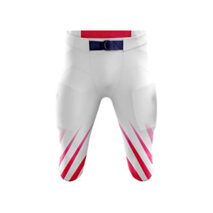 Conjunto de camisetas y pantalones de fútbol americano rosa con impresión OEM | Venta al por mayor de uniformes de fútbol americano - Product Image 6