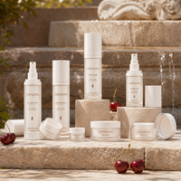 Bouteille en acrylique écologique avec bouchon à clapet supérieur et pompe pour ketchup, huile capillaire, shampoing pour animaux, lotion, soins de la peau